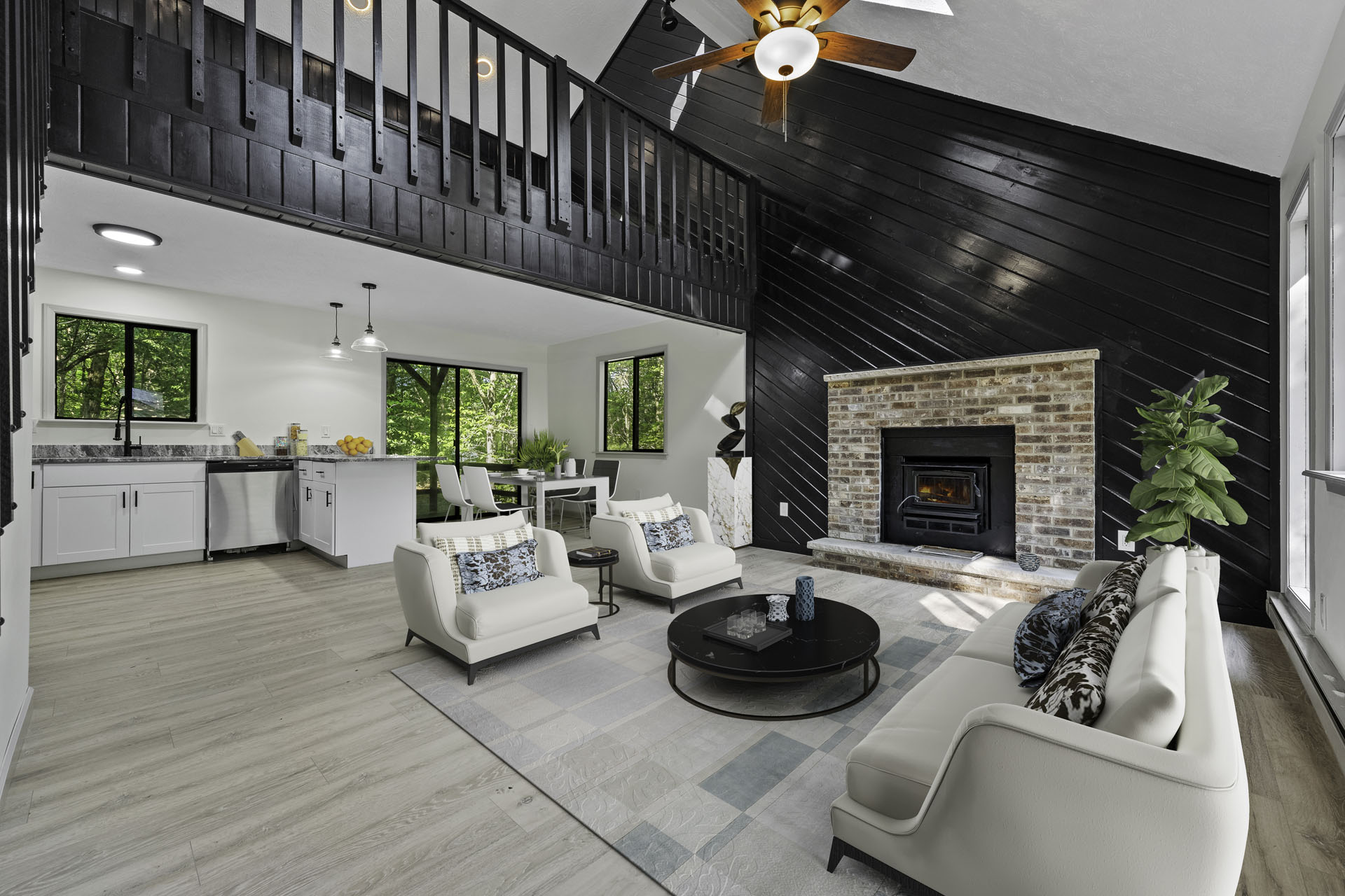 Virtually Staged Image of the inside of a house